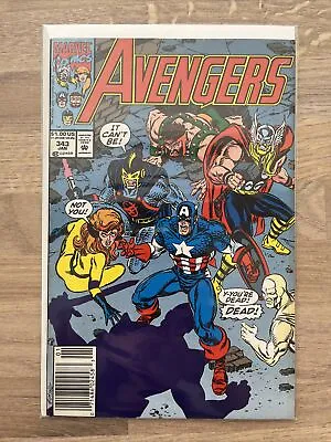 Buy Marvel Comics Avengers #343 Newsstand Variant • 10.99£