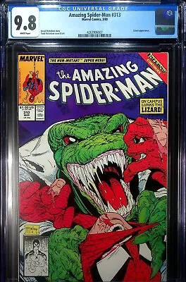 Buy Amazing Spider-Man #313 CGC 9.8 NM/M Lizard App. Todd McFarlane • 96.41£