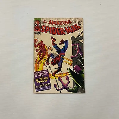 Buy Amazing Spider-Man #21 1965 GD Cent Copy **Staple Added** • 75£