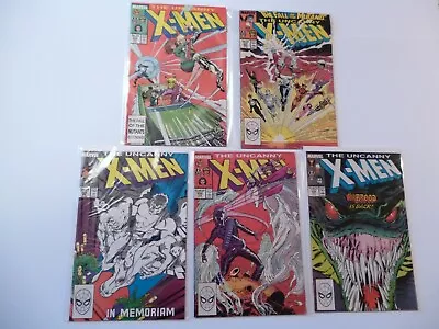 Buy Lot X 5 Marvel Comics The Uncanny X-Men #224,227,228,230,232 (1987/1988) • 19.99£