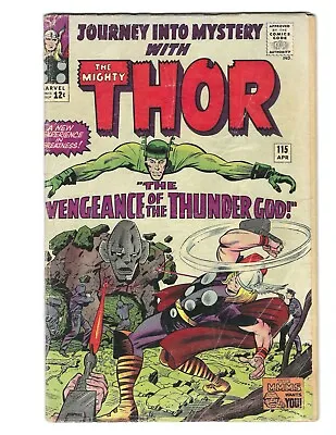 Buy Journey Into Mystery #115 1965 VG- Origin Of Loki! Mighty Thor! Combine Shipping • 35.73£