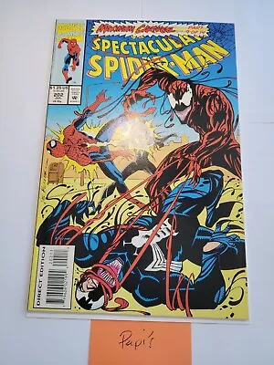 Buy SPECTACULAR SPIDERMAN #202 1993 Maximum Carnage Arc Part 9 Of 14 KEY Venom SALE! • 4.76£