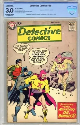 Buy Detective Comics 261. CBCS 3.0. The Amazing Dr. Double X!  (1st Appearance) Star • 106.69£