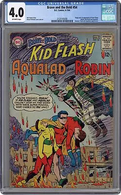 Buy Brave And The Bold #54 CGC 4.0 1964 2120145008 1st App. And Origin Teen Titans • 308.34£