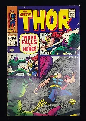 Buy The Mighty Thor # 149 (3.0) Marvel 2/1968 Minor Key 2nd App. Of The Wrecker  🔨 • 14.39£