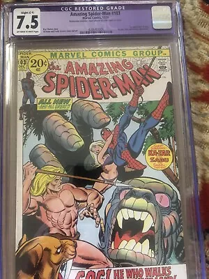 Buy CGC 7.5 Restored Amazing Spider-Man # 103 Marvel Comics • 42.37£