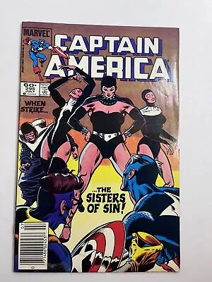 Buy Captain America #295 (1984) 1st Cover App. The Sisters Of Sin In 5.0 Very Goo... • 3.54£