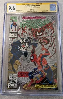 Buy Amazing Spiderman 362 Cgc 9.6 2nd Print Dual Signed Bagley Randy Emberlin • 134.35£