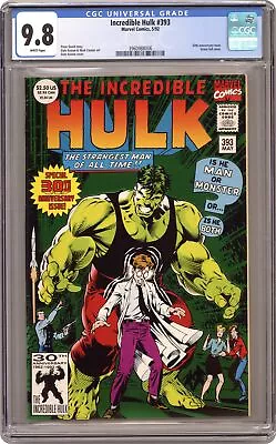 Buy Incredible Hulk #393D CGC 9.8 1992 3960988006 • 114.64£