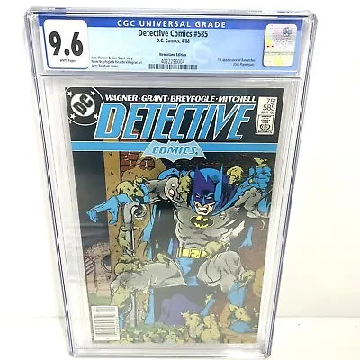 Buy Detective Comics #585 CGC 9.6 Newsstand White Pages 1st Appearance Of Ratcatcher • 115.19£