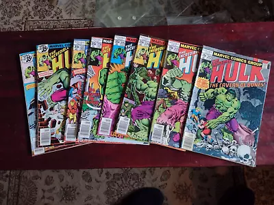 Buy The Incredible Hulk #222 223 224 225 226 227 228 229 1978 Lot Of 8 Comics • 22.47£