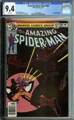 Buy Amazing Spider-man #188 Cgc 9.4 White Pages // Jigsaw Appearance Marvel 1979 • 87.95£