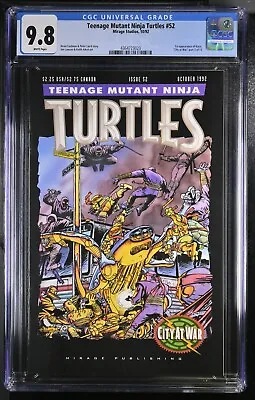 Buy Teenage Mutant Ninja Turtles 52 (CGC 9.8) 1st App. Karai City At War Part 3 W436 • 197.11£
