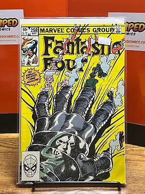 Buy FANTASTIC FOUR 258 Cover By John Byrne Featuring Dr Doom Bronze Age MARVEL KEY • 18.13£