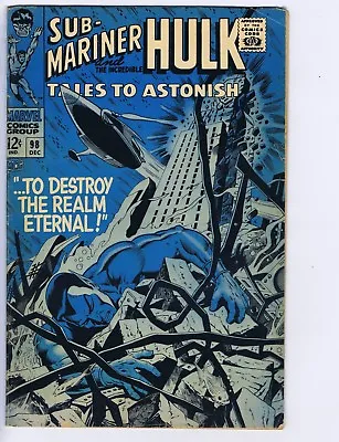 Buy Tales To Astonish #98 Marvel 1967 ... To Destroy The Realm Eternal ! • 23.99£