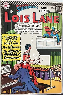 Buy Superman’s Girlfriend, Lois Lane #65 (1966) The Musical Murder Of Superman! • 12.04£