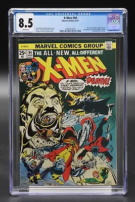 Buy X-Men (1963) #94 Gil Kane CGC 8.5 Blue Label White Pages 1st New Team In Title • 884.71£