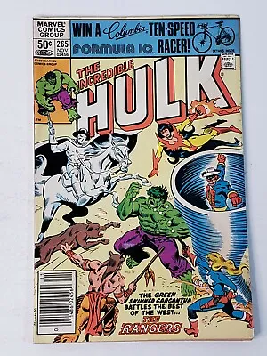 Buy Incredible Hulk #265 NEWSSTAND Marvel Comics First Rangers, Firebird BRONZE AGE • 9.51£