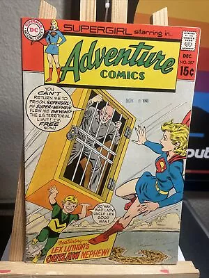 Buy Adventure Comics #387 1969 Supergirl, Lex Luthor Cover & Appearance! Silver Vf • 20.39£
