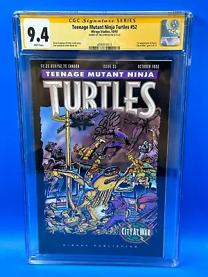 Buy Teenage Mutant Ninja Turtles #52 - Mirage Studios - CGC SS 9.4 - Sig Jim Lawson • 120.62£