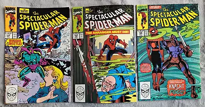 Buy 3x Spectacular Spiderman Marvel Comics # 164, 165 &166 From 1990 • 3£