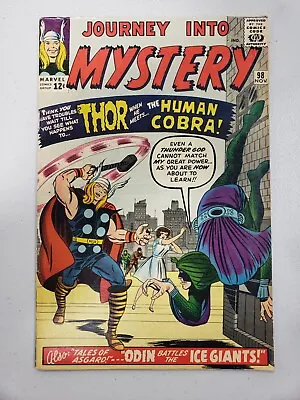 Buy Journey Into Mystery #98 - 1963 - First Appearance Of Human Cobra - Thor Key • 107.25£