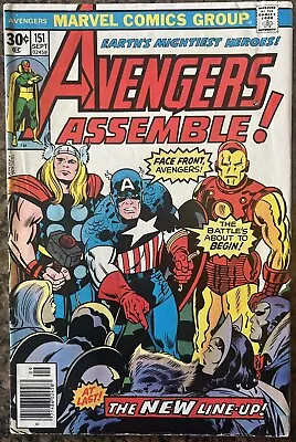 Buy Avengers #151 - Wonder Man W/New Costume! Champions/Collector App! (Marvel 1976) • 16.99£