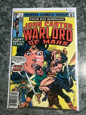 Buy John Carter, Warlord Of Mars Vol.1 #5 1977 High Grade 8.0 Marvel Comic B13-4 • 6.37£
