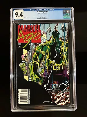 Buy Marvel Age #118 CGC 9.4 (1992) - Newsstand Edition - Hulk • 40.02£