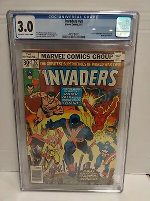 Buy THE INVADERS #20 CGC 3.0 *1st FULL APP. OF UNION JACK II ~ HITLER APPEARANCE* • 39.98£