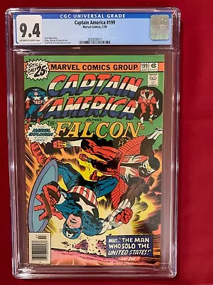Buy Captain America #199 CGC 9.4 Marvel MCU Comics 1976 • 90.92£