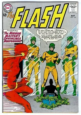 Buy THE FLASH #136 In VF Condition A 1963 Silver Age DC Comic With MIRROR MASTER • 87.95£
