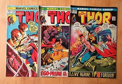 Buy Lot Of *3* MIGHTY THOR: #201, 202 *Key!*, 215 (FN/VF) *Very Bright & Colorful!* • 14.21£