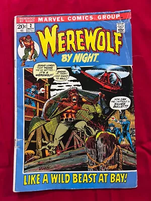 Buy Werewolf By Night #2 (Marvel 1972) Origin Retold! Reader Copy! • 11.86£