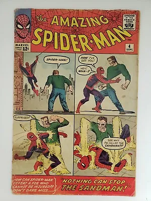 Buy Amazing Spider-Man #4 - 1963 - First Appearance Of Sandman & Betty Brandt - KEY • 756.39£