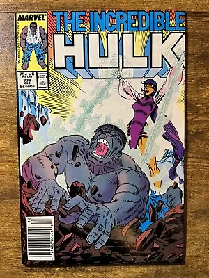 Buy The Incredible Hulk 338 Newsstand Todd Mcfarlane Art 1st App Mercy Marvel 1987 • 8£