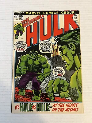Buy Incredible Hulk #156 🔑 1st App Krylar - Hulk Vs. Hulk - Bronze Age - 1972 - NM • 59.16£