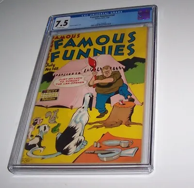 Buy Famous Funnies #168 - Eastern Color 1948 Golden Age Edition - CGC VF- 7.5 • 115.93£