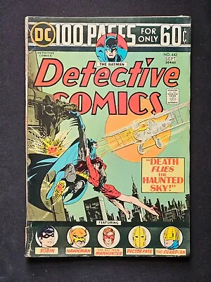 Buy DC COMICS BATMAN DETECTIVE COMICS  #442 SEPT. 1974 Book Issue 60 Cents 100 PAGES • 10.39£