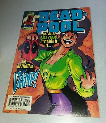 Buy Deadpool #6 Volume 1 Marvel Comics 1997 The Vamp Early Appearance 1st Print • 14.03£