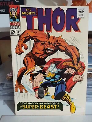Buy THOR #135 Silver Age Marvel 1966   Super-Beast App • 59.27£