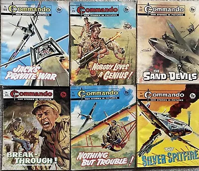Buy Commando Comics X 6  813 824 832 835 836 839 From 1974 6p Issues • 7.99£