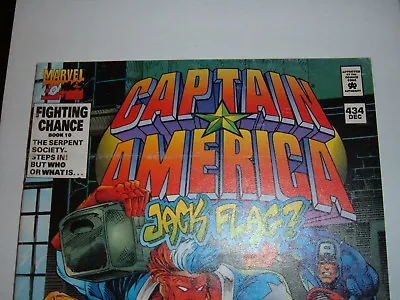 Buy Captain America #434 (Dec 1994, Marvel) First Jack Flagg • 5.56£