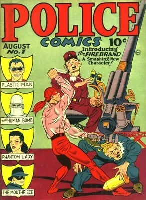 Buy Police Comics #1-127 Full Run Golden Age Quality Books On Dvd Rom Plastic Man • 4.95£