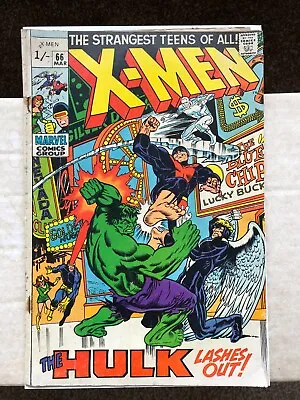Buy X-Men 66 (1970) Vs Hulk. Last New Story With Original X-Men From Vol 1 • 26.99£