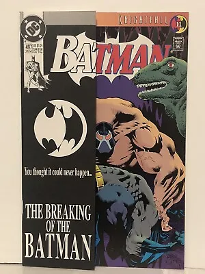 Buy BATMAN #497 (VF/NM) Broken Back Issue! B&W Outer Cover DC 1993 Kelley Jones Cvr • 7.93£