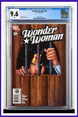 Buy Wonder Woman #38 CGC Graded 9.6 DC January 2010 White Pages Comic Book. • 59.27£