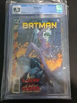 Buy Batman 563 CGC Graded 9.2NM J Scott Campbell Joker DC Comics 1999!! • 26.91£