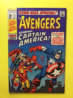 Buy Avengers Annual #3 Nice Copy Good Color Lee Kirby Silver Age Marvel 1969 • 71.36£