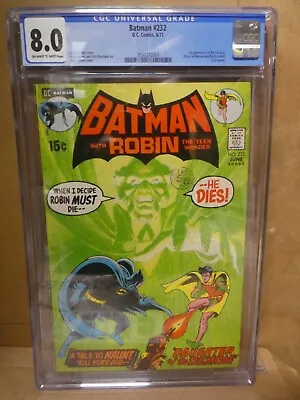 Buy DC Comics Batman 8.0 VFN CGC 1st Appearance Ra's Al Ghul Neal Adams 1971 • 1,199.99£
